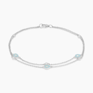 18ct white gold diamond bracelet