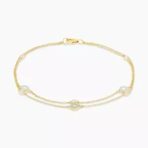 18ct yellow gold diamond bracelet