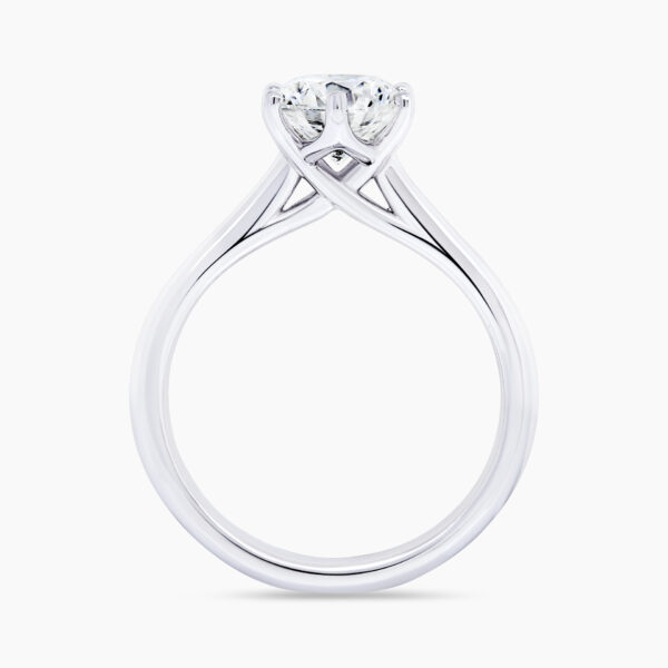 BARI - 18ct white gold round brilliant cut diamond solitaire ring - Image 2