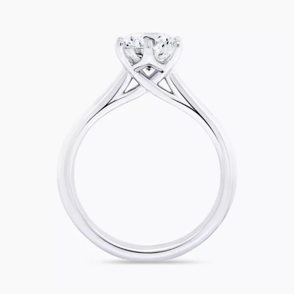 BARI - 18ct white gold round brilliant cut diamond solitaire ring - Image 2