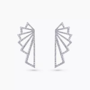 18ct white gold diamond earrings