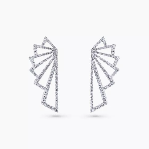 18ct white gold diamond earrings