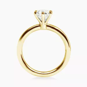 CAPRI - 18ct yellow gold round brilliant cut diamond solitaire ring