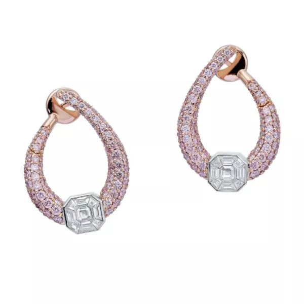 18ct "Argyle Ellipse" Pink Diamond Earrings 2023 Limited Edition