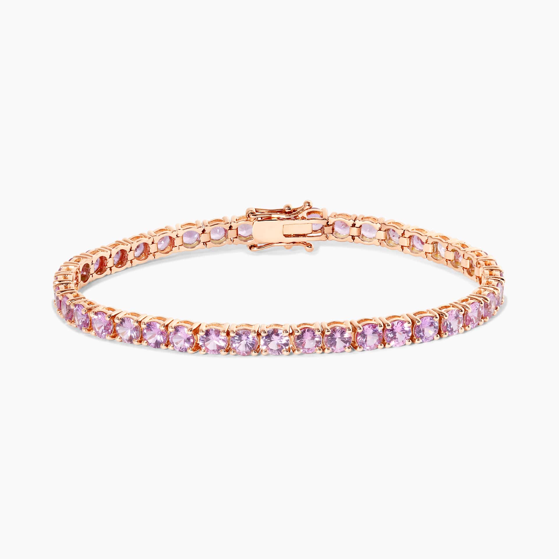 Pink Sapphire Bangle | Barbara Ellick Jewelry