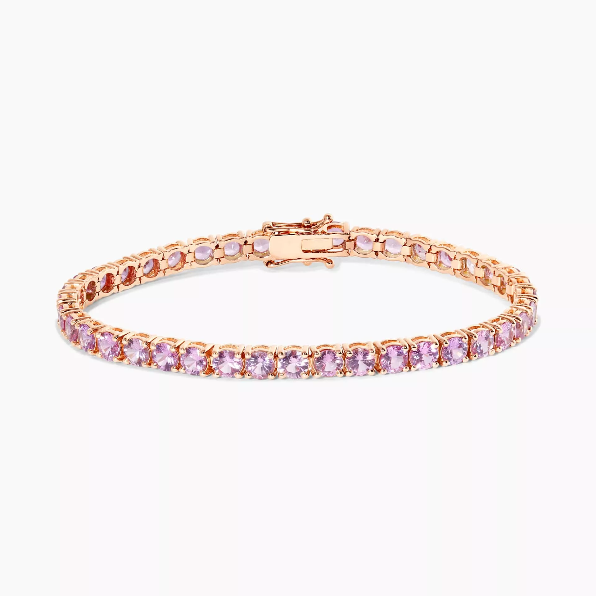 Pink gold, diamonds and pink sapphires bracelet | DAMIANI