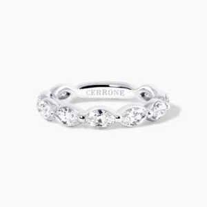 18ct white gold marquise diamond ring