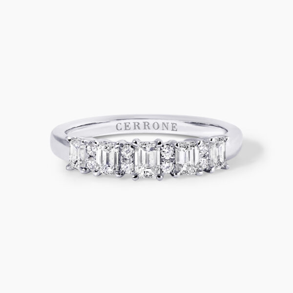 18ct white gold diamond claw set ring
