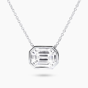 18ct white gold diamond necklace