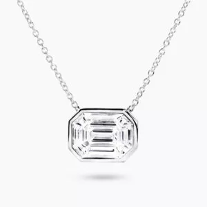 18ct white gold diamond necklace