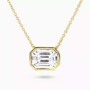 18ct yellow gold diamond necklace