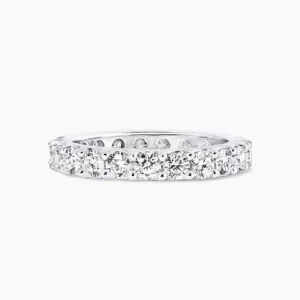 18ct white gold diamond full circle ring