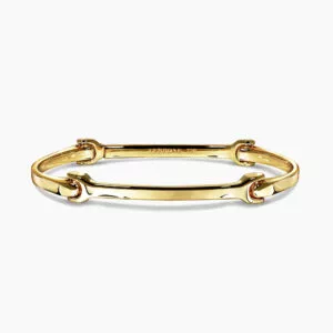 SENSI 18ct yellow gold dog bone bracelet
