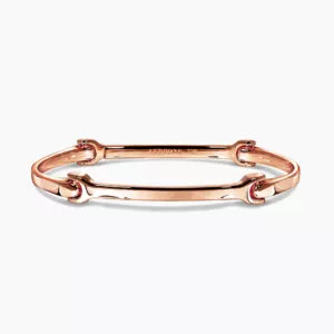 SENSI 18ct rose gold dog bone bracelet