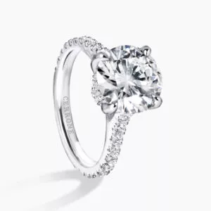 18ct white gold round brilliant cut diamond ring