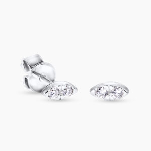 18ct white gold diamond stud earrings