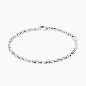 18ct white gold gender neutral bracelet