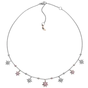 The Pink Starlet- 18ct white and rose gold Australian pink diamond necklace