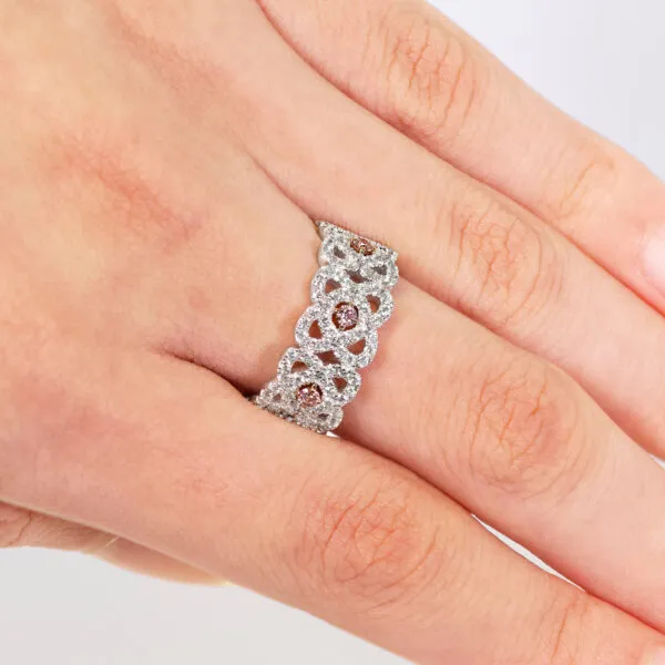 Platinum and 18ct rose gold Argyle pink diamond ring - Image 2