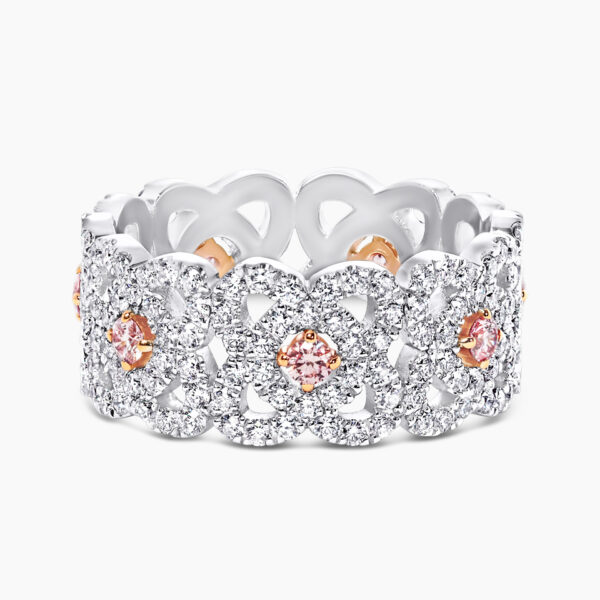 Platinum and 18ct rose gold Argyle pink diamond ring