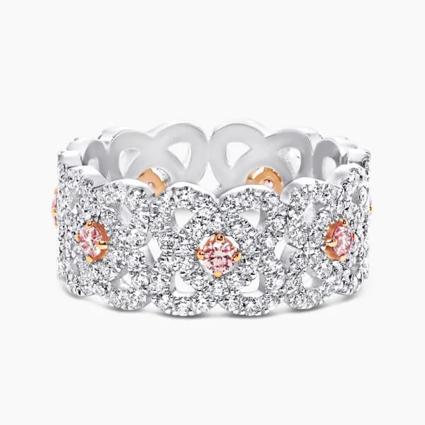 Platinum and 18ct rose gold Argyle pink diamond ring