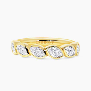 18ct yellow gold marquise diamond ring