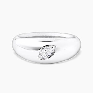 18ct white gold marquise diamond ring