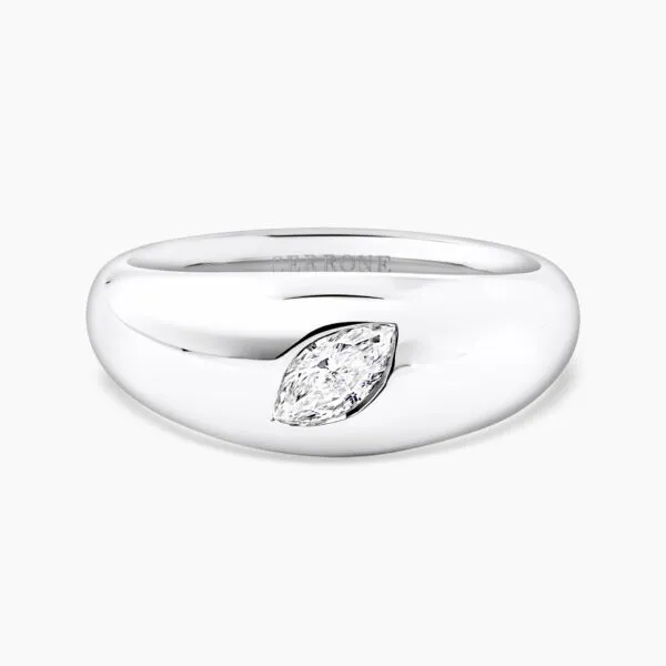 18ct white gold marquise diamond ring