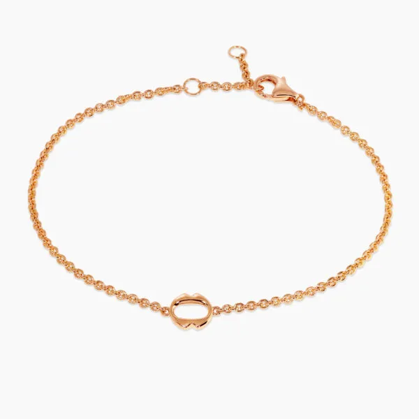 18ct rose gold small ‘O’ bracelet from the Iconica Collection