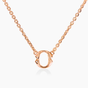 18ct Rose gold small 'O' necklace from the Iconica Collection