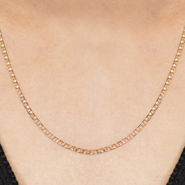 9ct Yellow Gold Anchor 52cm Chain - Image 2